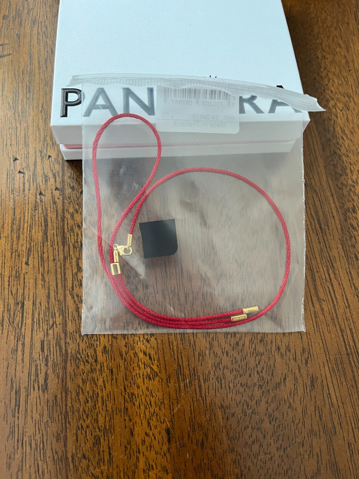 Pandora Talisman Recycled Polyester Cord Necklace – Red