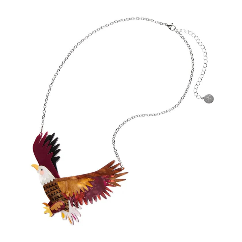 Erstwilder x Cromer The Bold Bald Eagle Necklace. NIB.