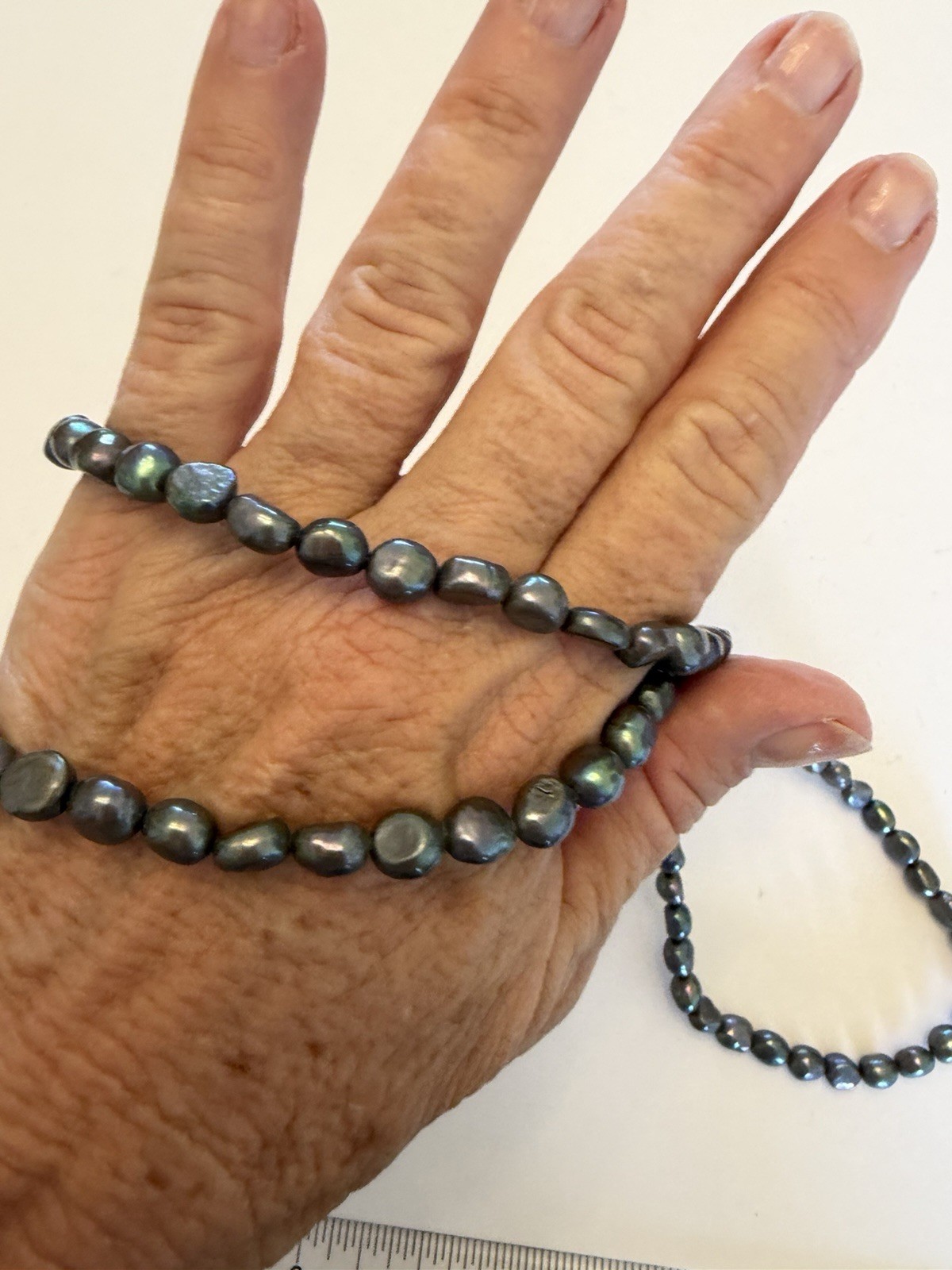 32” Dark Gray Freshwater Pearl Endless Strand Necklace