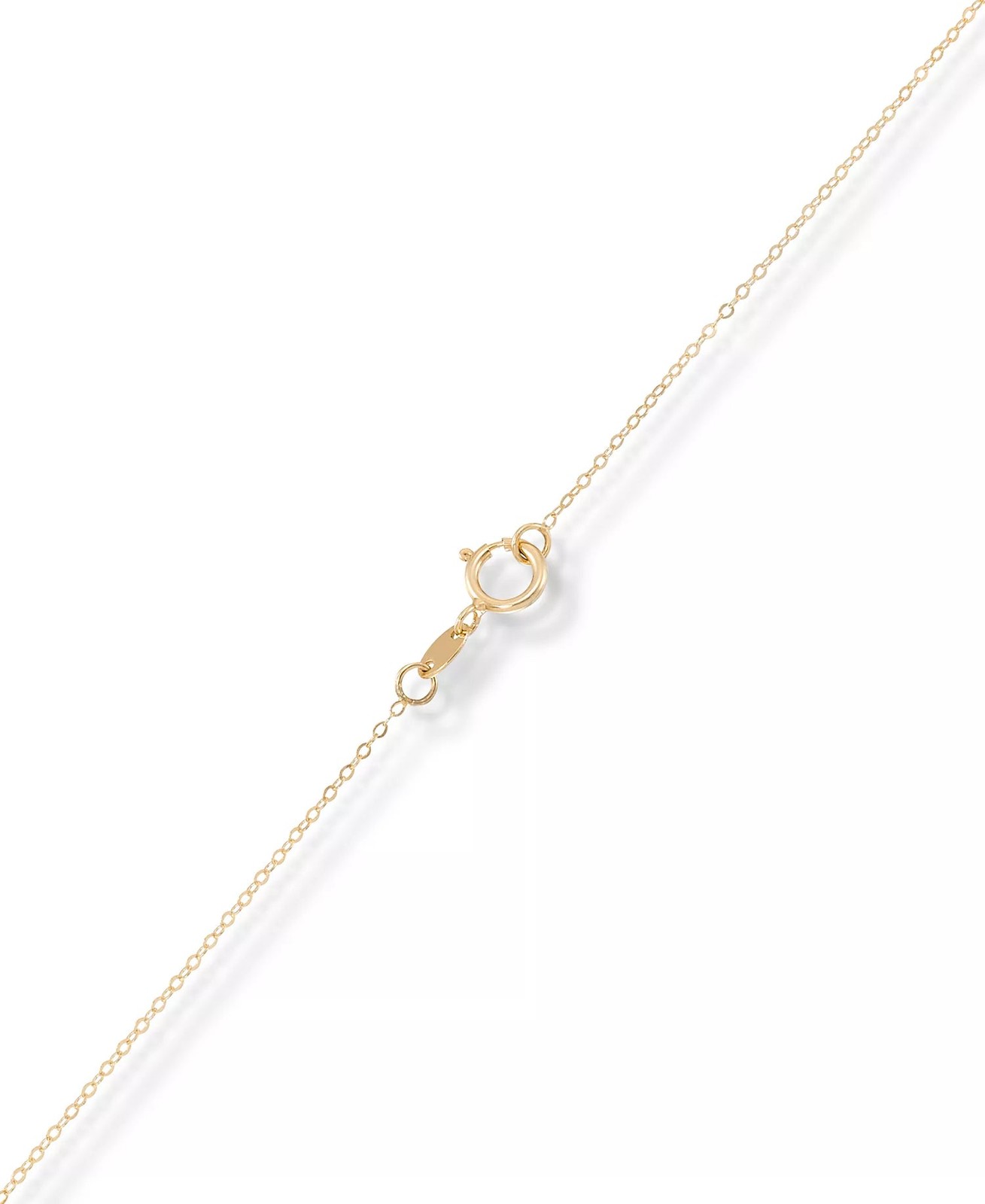 Sunbeam & Polished Reversible Bead Frame Clover 18″ Pendant Necklace in 10k Gold