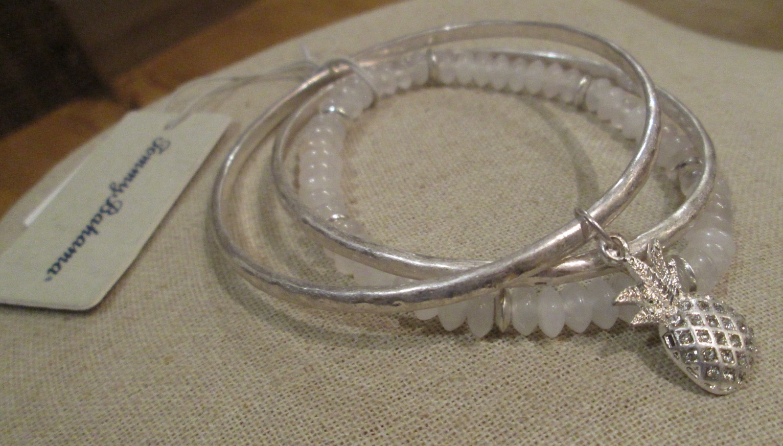 Tommy Bahama Precious Stone & Silver Island Essence Bracelet Set NWT $59