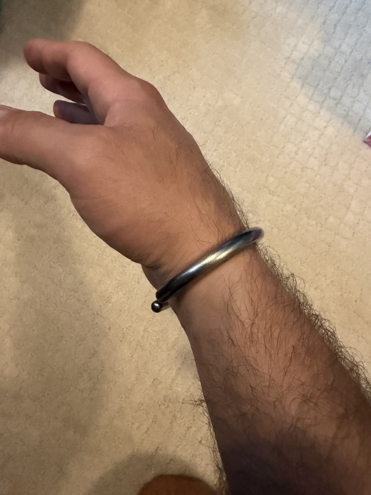Titanium Bangle Bracelet – 7 Inch
