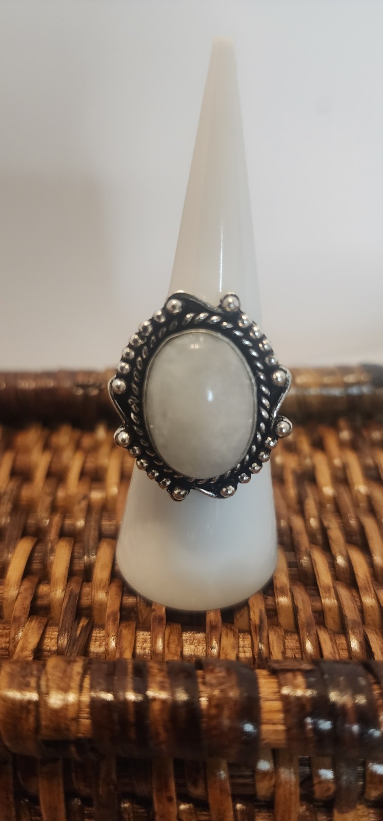 Rainbow Moon Stone Ring