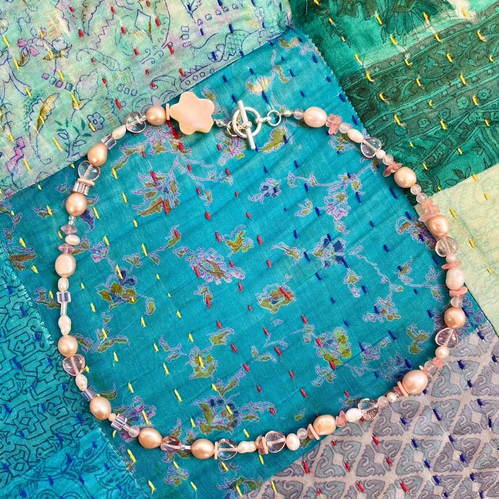 Pink Pearl Necklace