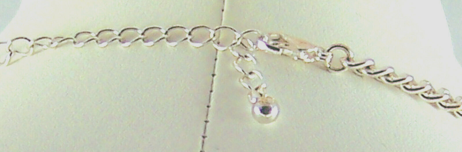 Necklace Half Moon Shape Curved Bar Textured Silvertone Metal On A Chain 20″Long