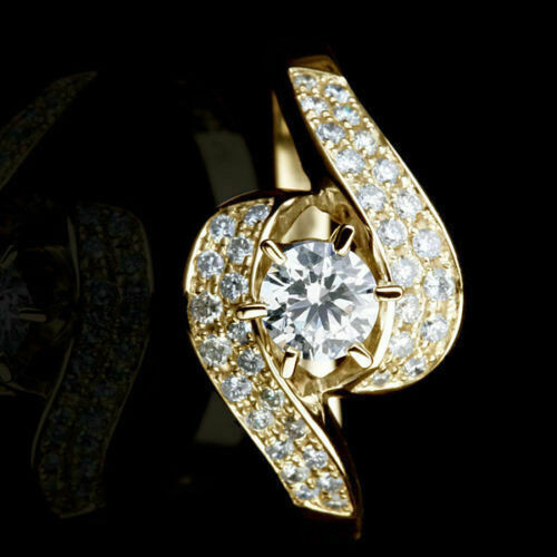Unique Design 2.10CT Round Shape White Stone Halo Engagement Ring In 935 Silver