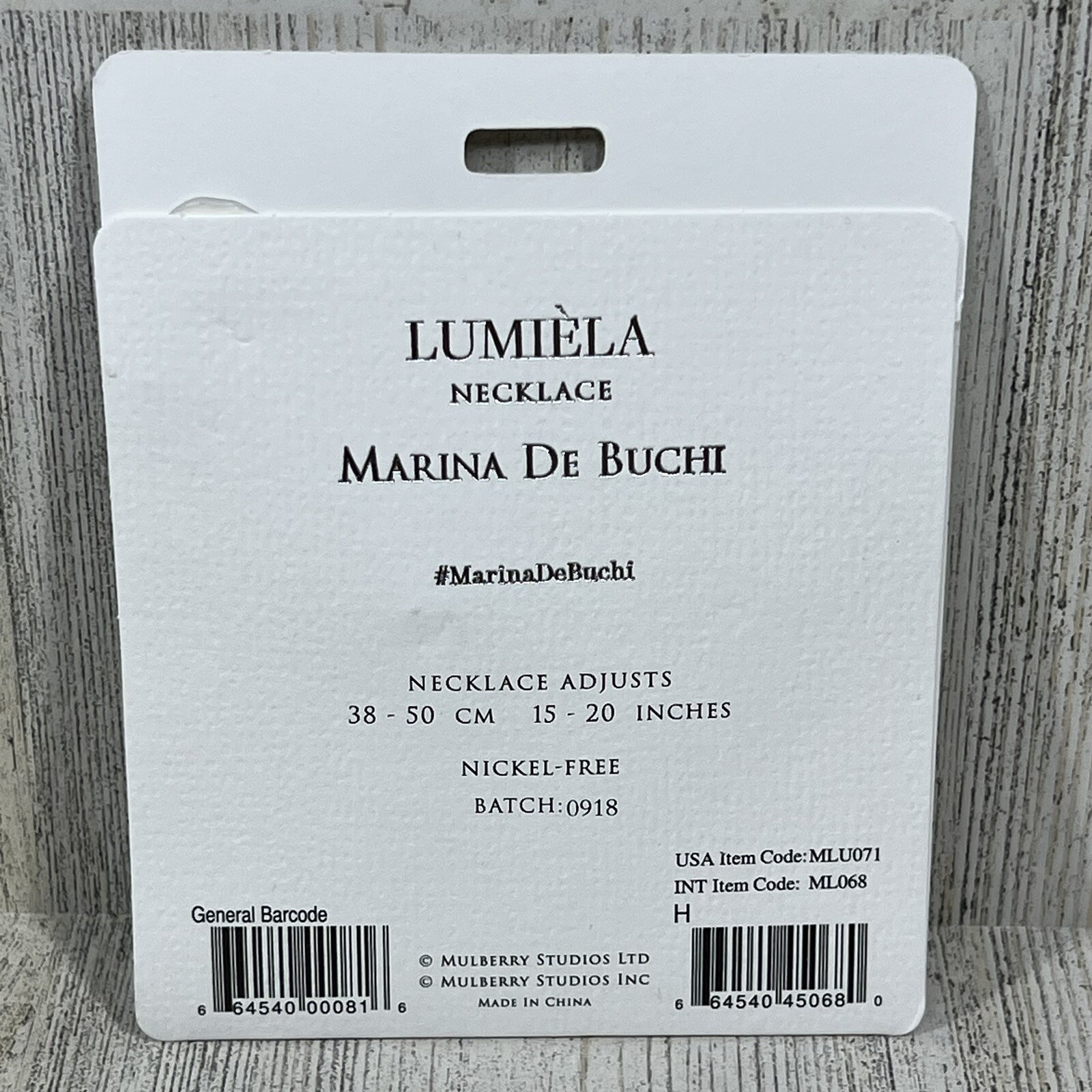 Lumiela Letter “H” Necklace Gold Color 15”-20” Nickel Free Marina De Buchi NEW