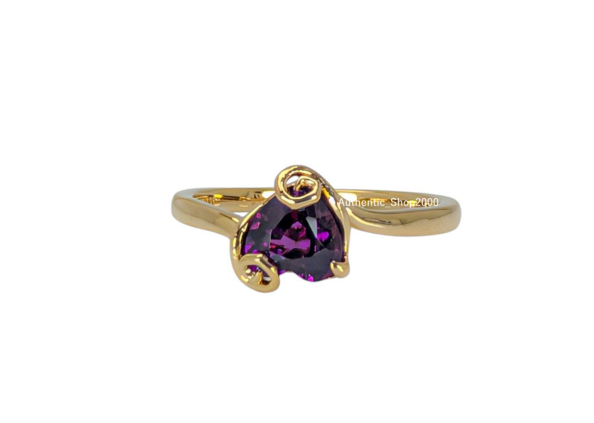 100% PANDORA Disney The Nightmare Before Christmas Purple Heart Ring 164734C01