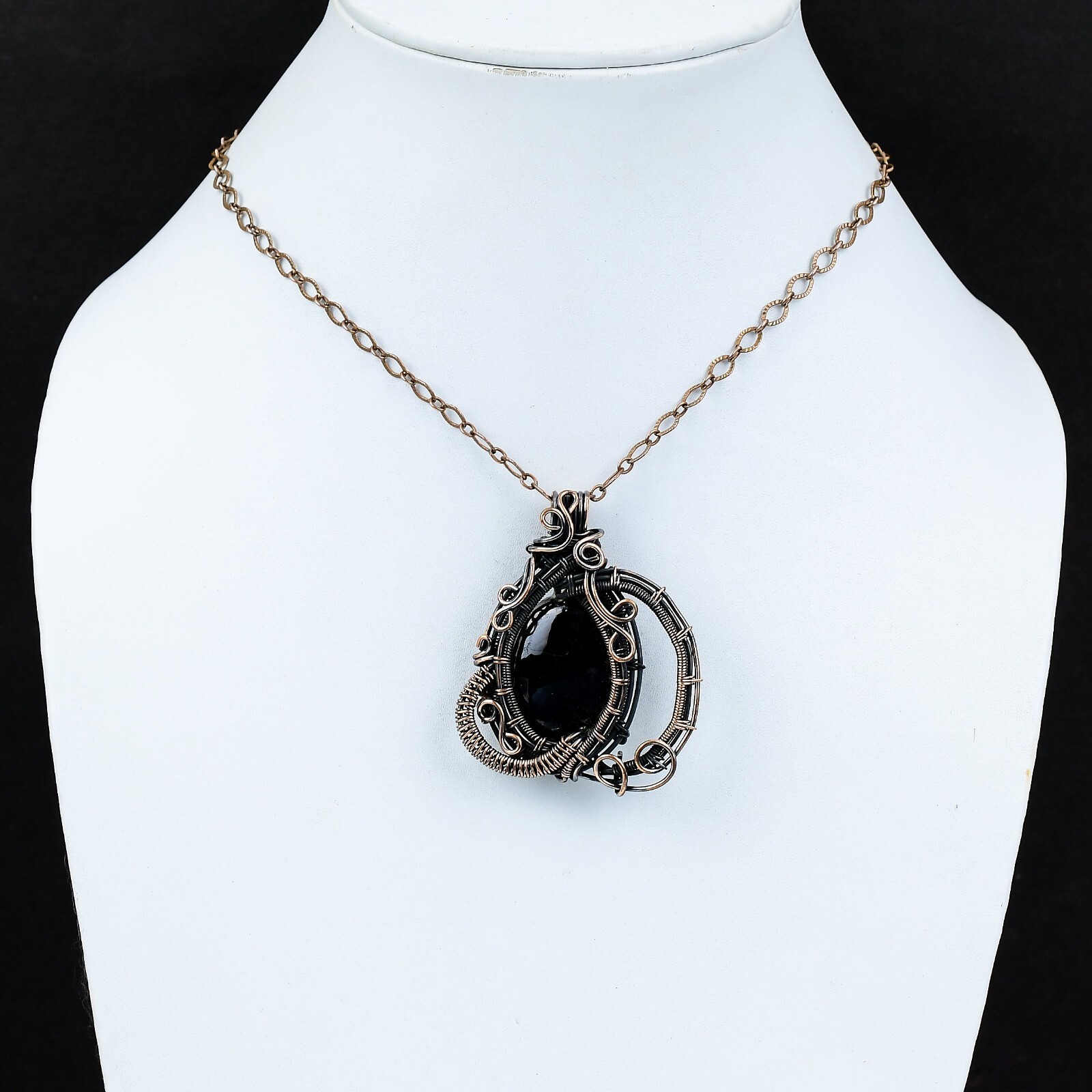 Sugilite Wire Wrapped Pendant Handcrafted Copper Unique Gift 2.24″