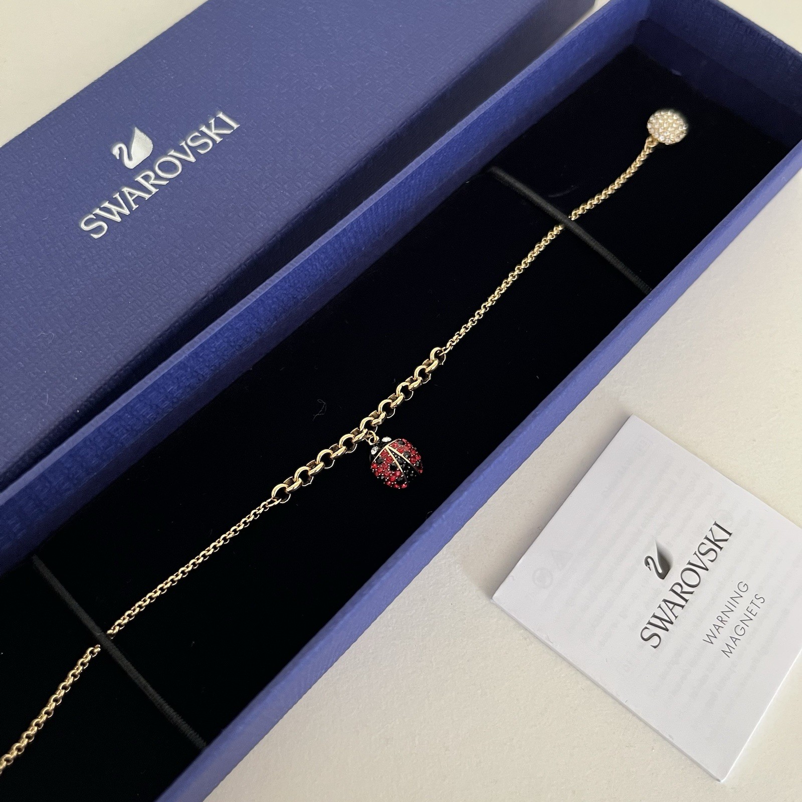 Swarovski Ladybug Pavé Gold Bracelet