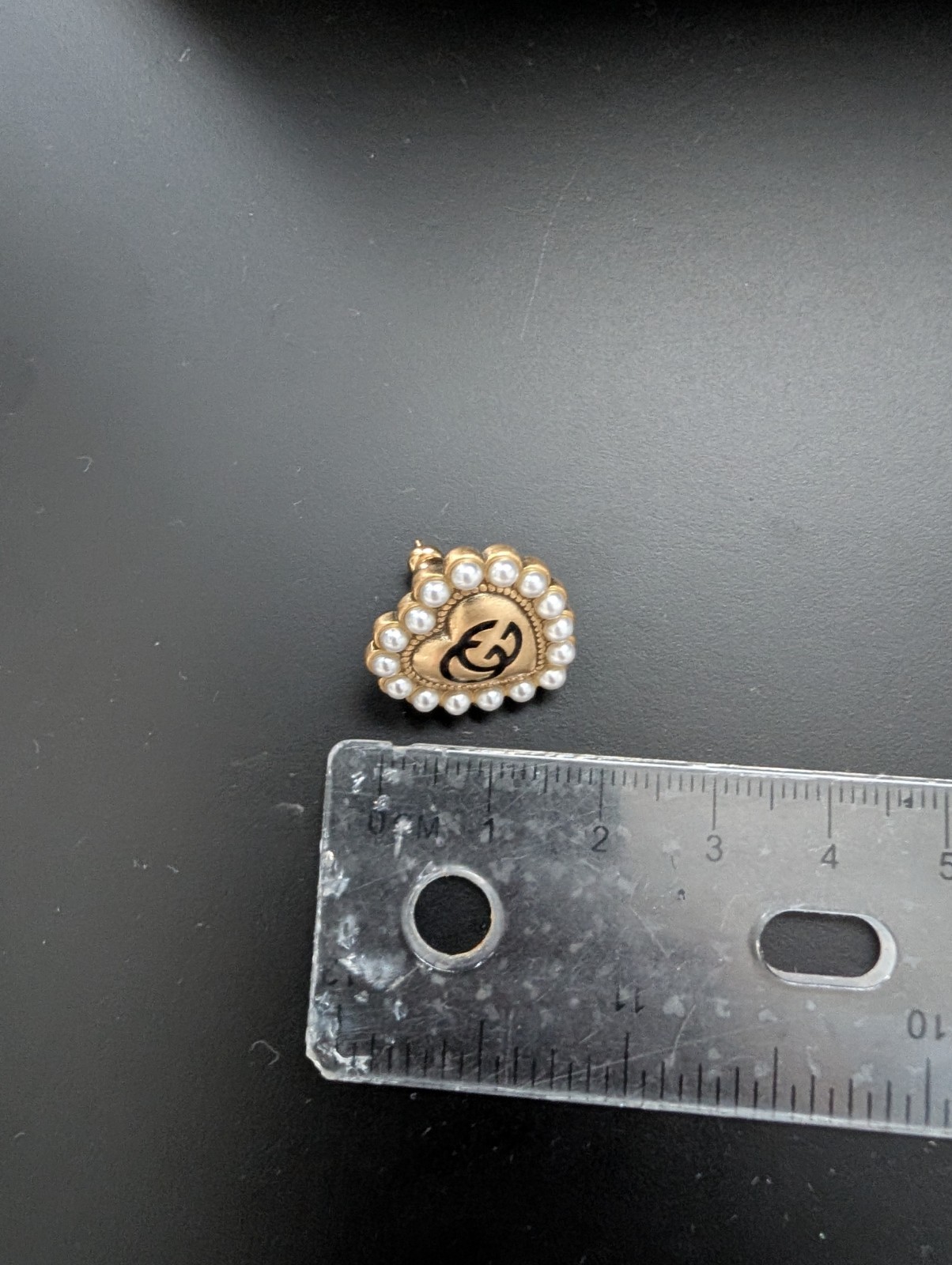 Authentic Gucci Heart Earrings