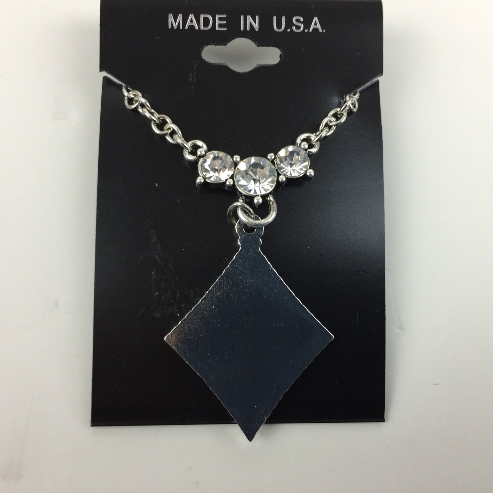 Alabama Crimson Tide Diamond Shape Necklace FTH Enterprises Costume Jewelry