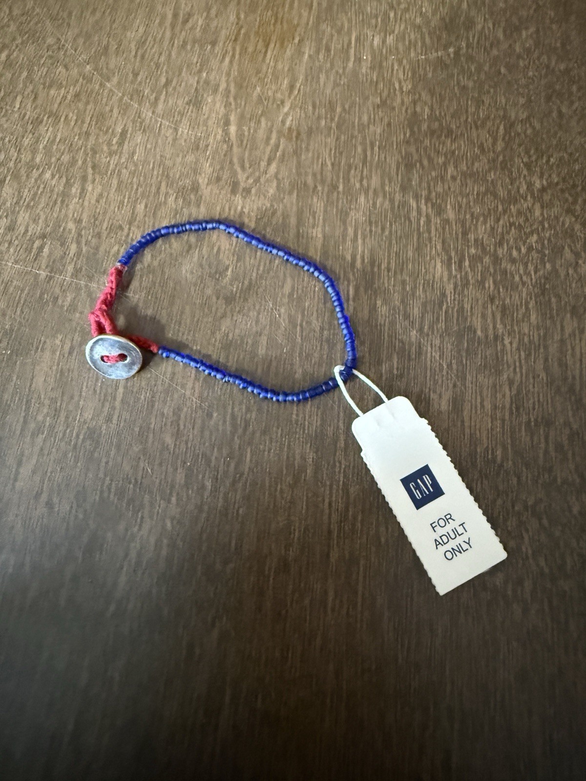 Gap Blue Beaded Bracelet For Adults Only New With Tag