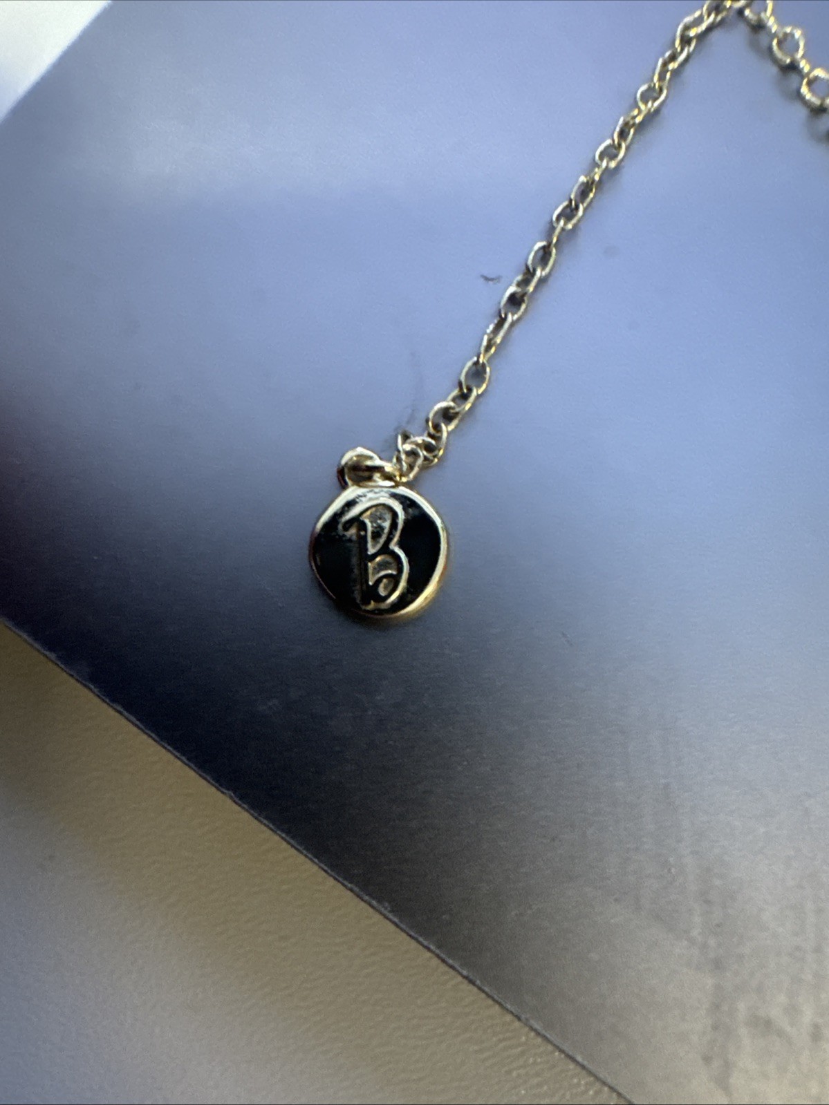 Barbie x Kendra Scott Gold Elisa Logo Necklace Pink RARE!!!!!