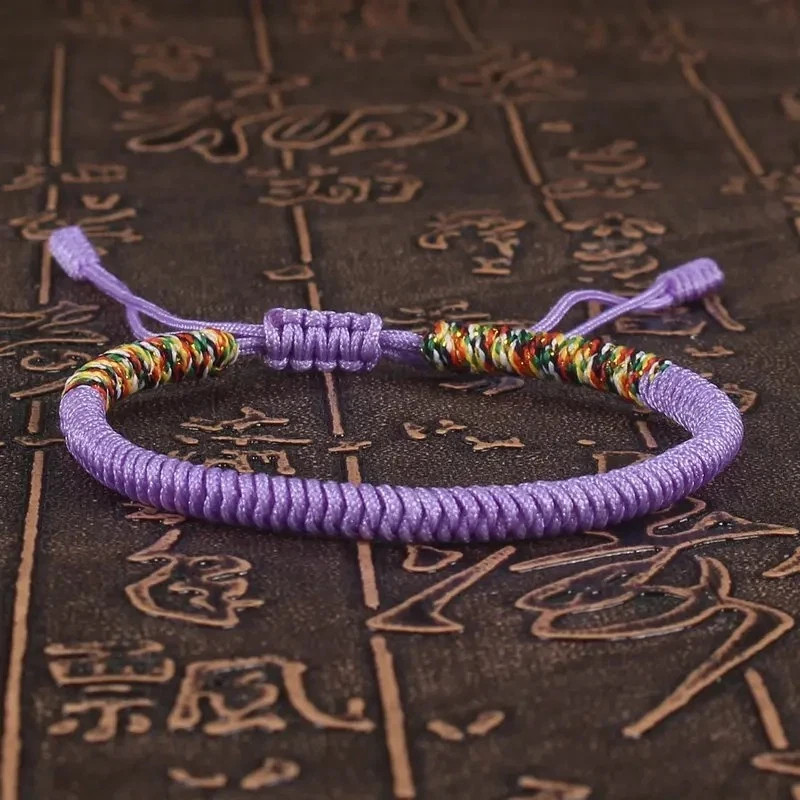 Unisex Tibetan Buddhism Red String Bracelet – Braided Adjustable Lucky Knot