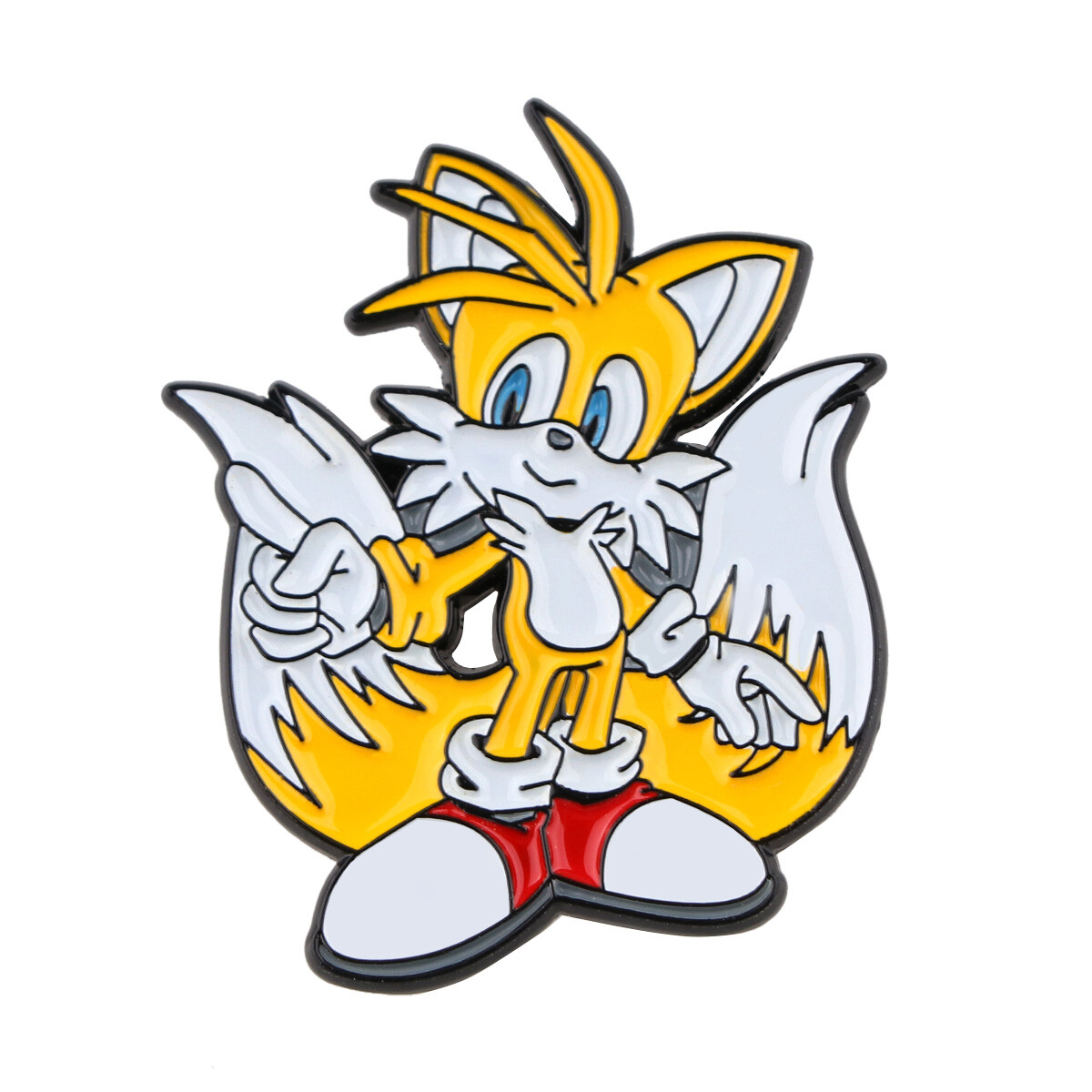 Sonic The Hedgehog Game Tails Fox Character Figure Enamel Metal Pin