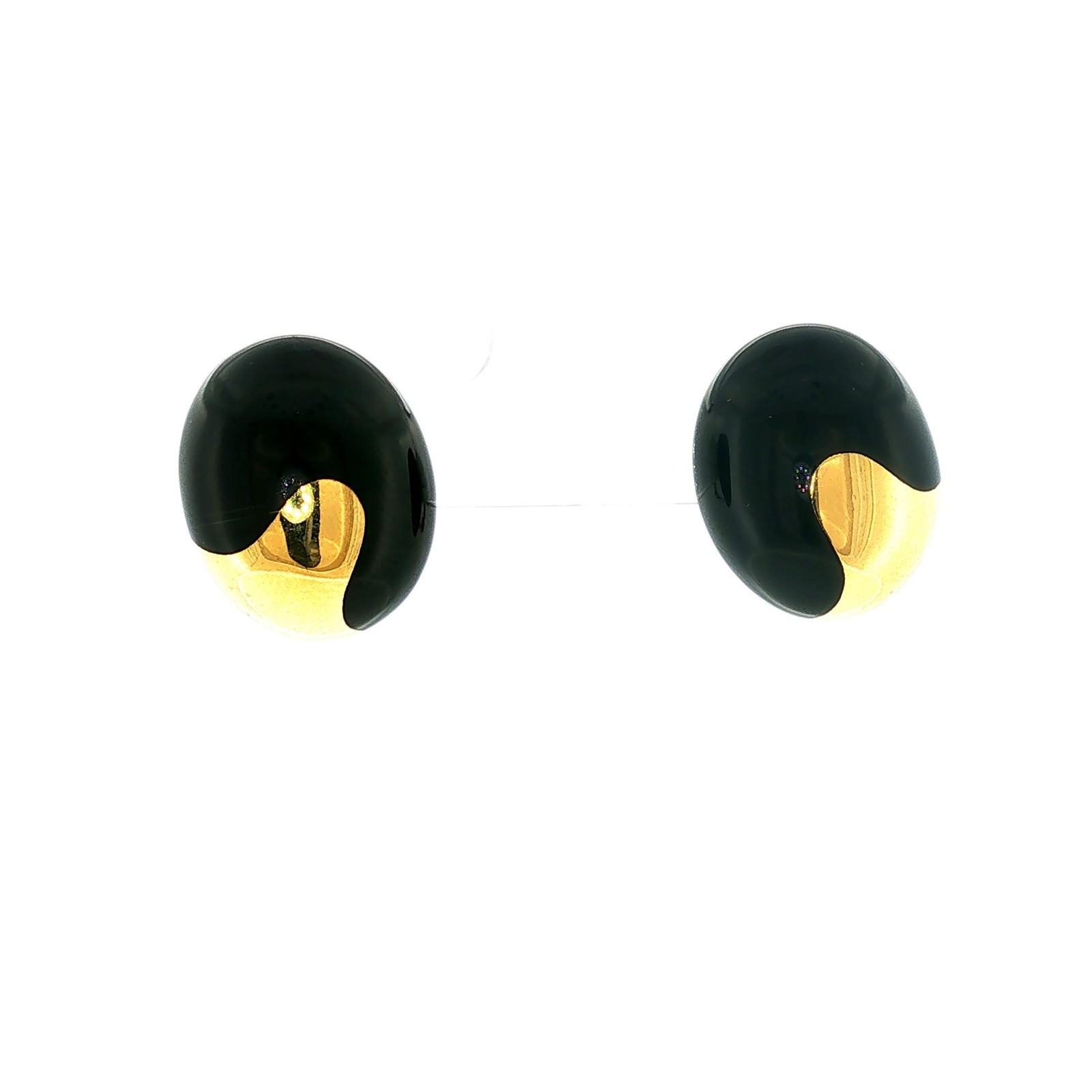 Vintage 1980s Tiffany & Co. Ying and Yang Earrings in 18K Gold