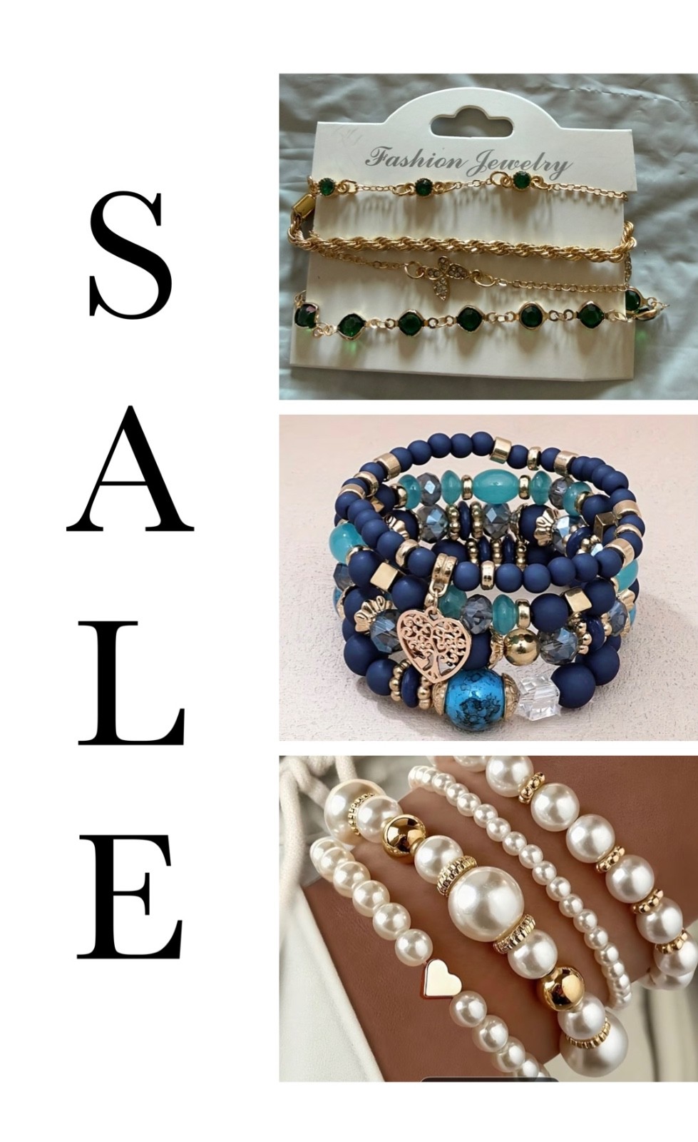 3 sets of Bracelets Handmade, ideal for all occasion. Beautiful colors