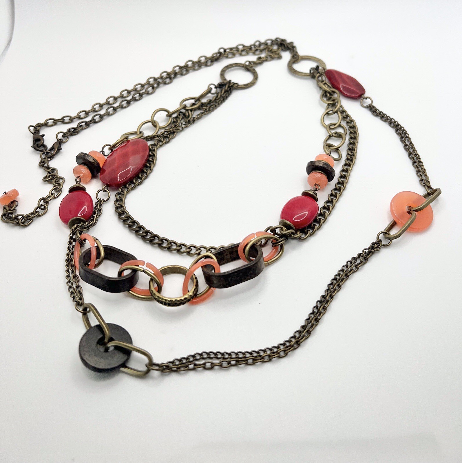 Premier Designs Piper Colorful Multi-Chain Necklace / Pendant / Bracelet Set