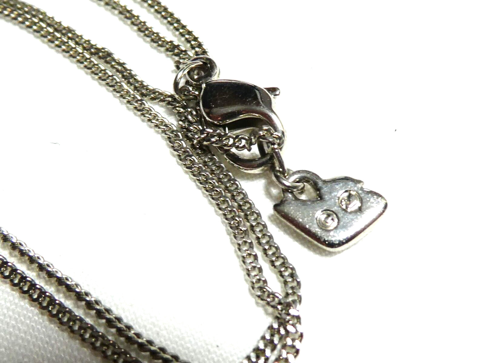 Swarovski Palladium Plated Large Oval Rainbow Crystal Studded Pendant NECKLACE