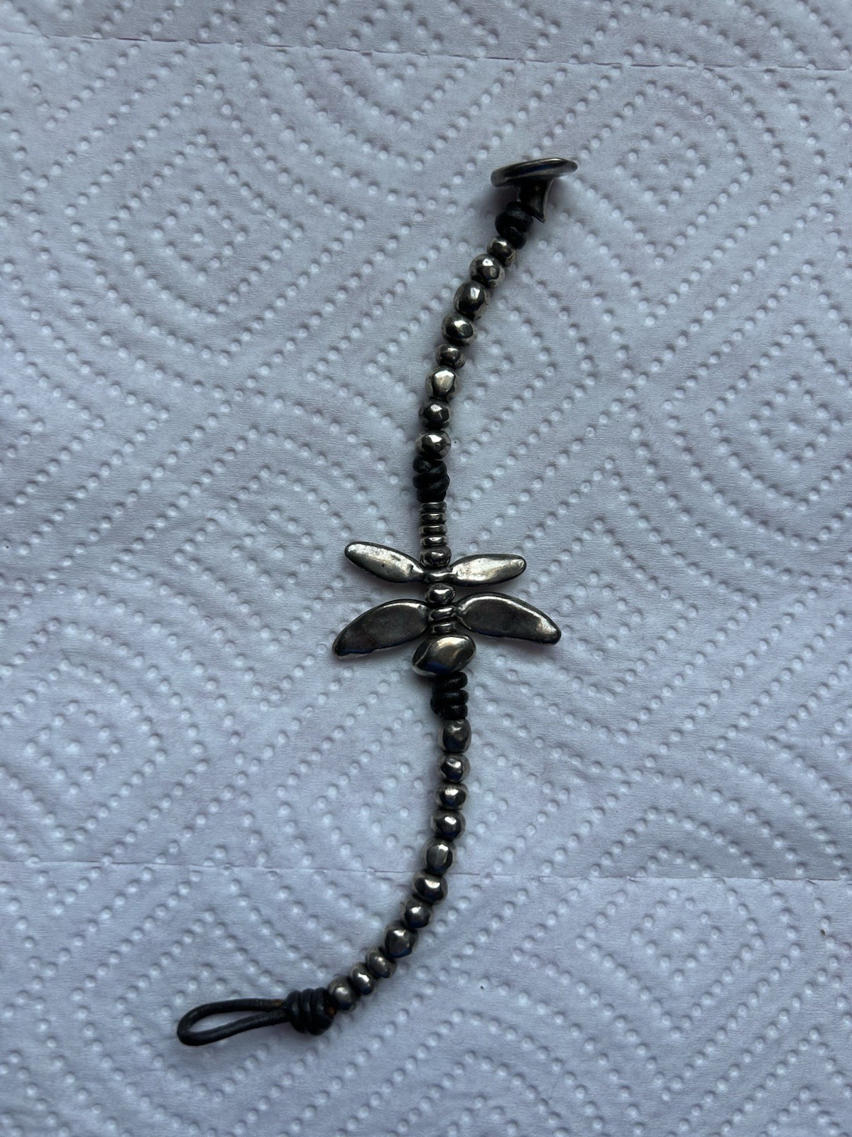 Uno De 50 Silver Dragonfly Bracelet