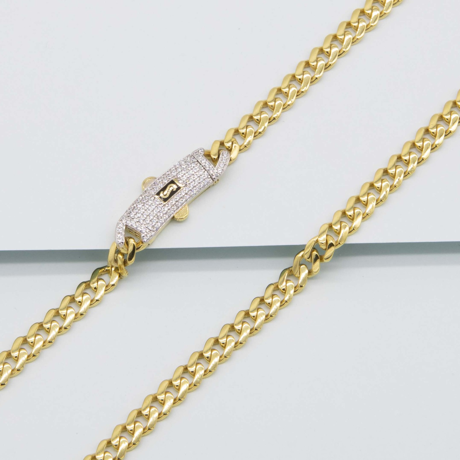 6mm Miami Cuban Link Chain Necklace Box Lock 10K Yellow Gold