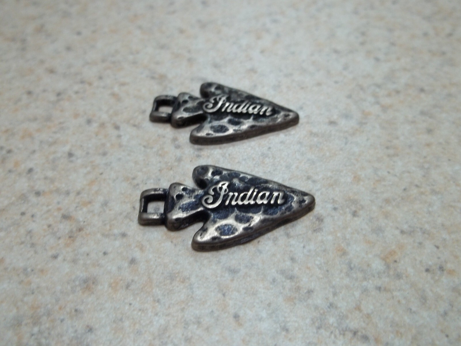 Indian Motorcycles LOT of 2 ZIPPER PULL 1″ biker motorcycle CHARM #20060 Canada