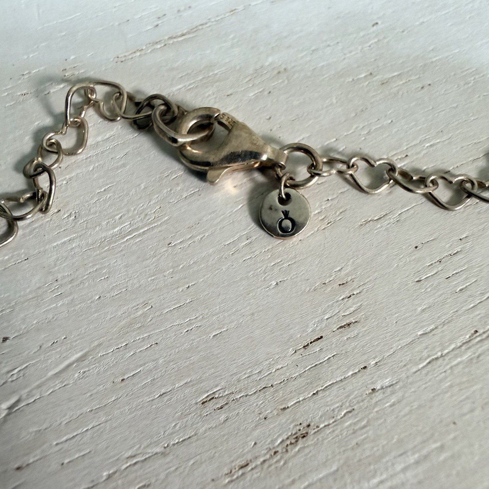 Pandora S925 ALE Silver Heart Linked Necklace Chain