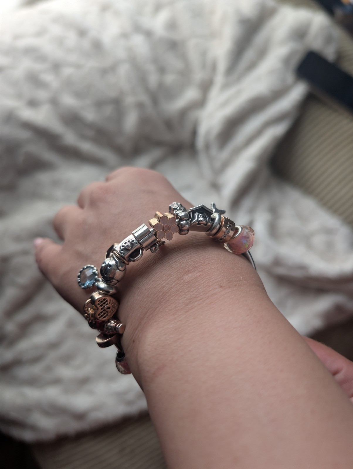 Authentic Pandora bracelet with charms