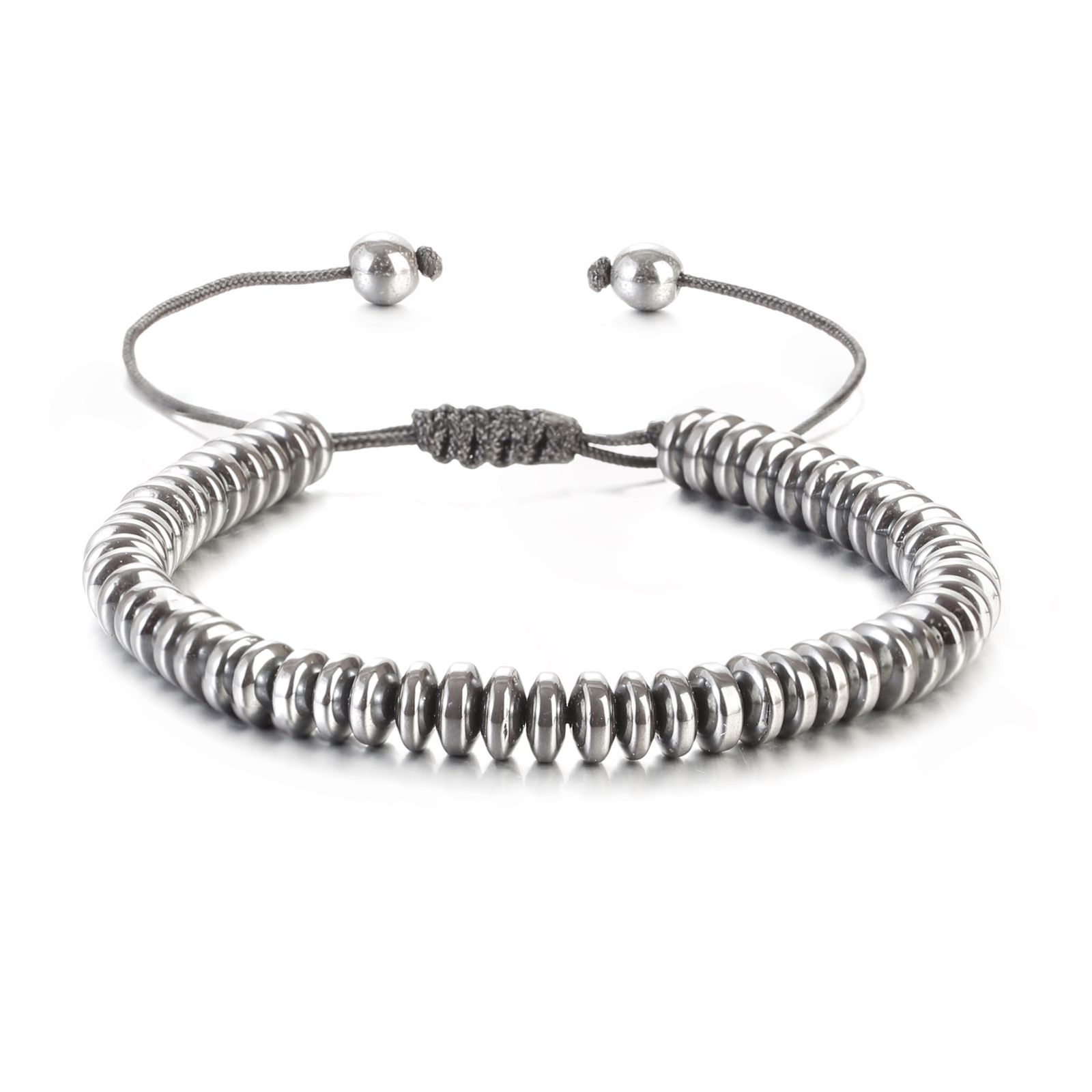 Energy Hematite Bead Healing Bracelet Braided Therapy Care Weight Loss Bracelets