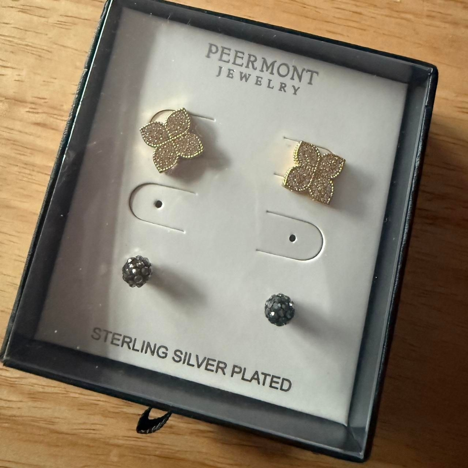 NWT Sterling Silver Plated Earrings Gift Set