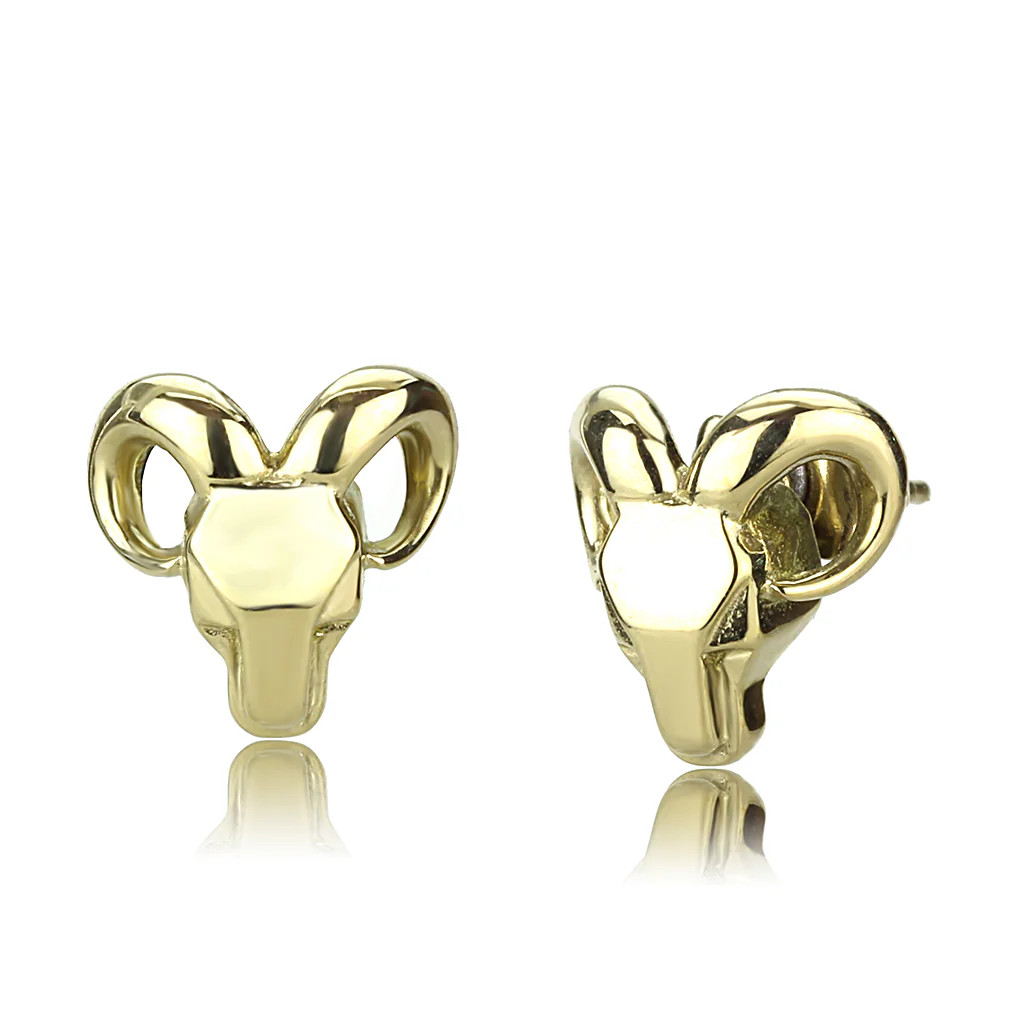 Women’s Stainless Steel IP Gold 2.55(g) Stud Earrings