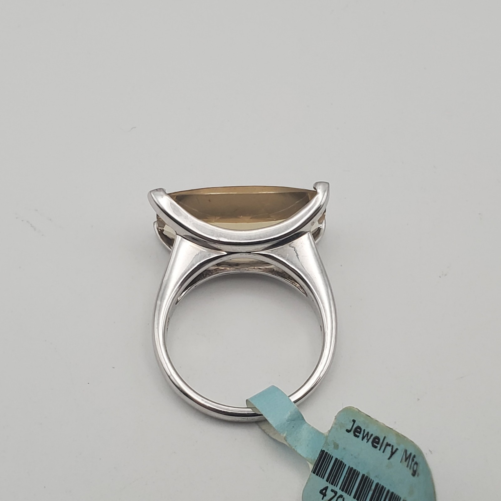 Heidi K Diva Collection Sterling Silver Smoky Quartz Band Ring Size 7 MSRP $499