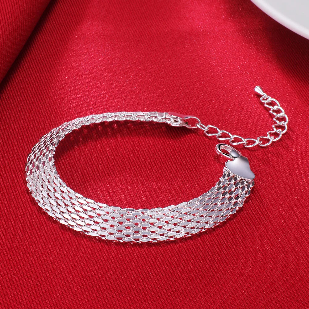 CHSHINE 925 sterling silver Bracelets Exquisite fashion weaving chain Jewelry