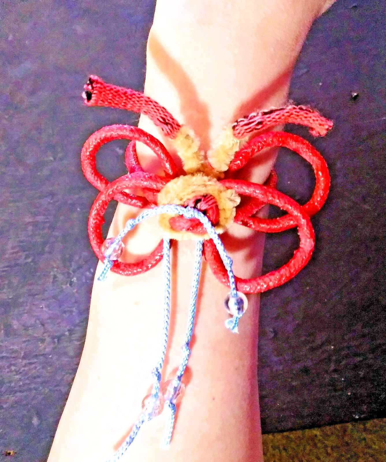 Handcrafted Faux Finish Cord Bracelet – Butterfly for all ages