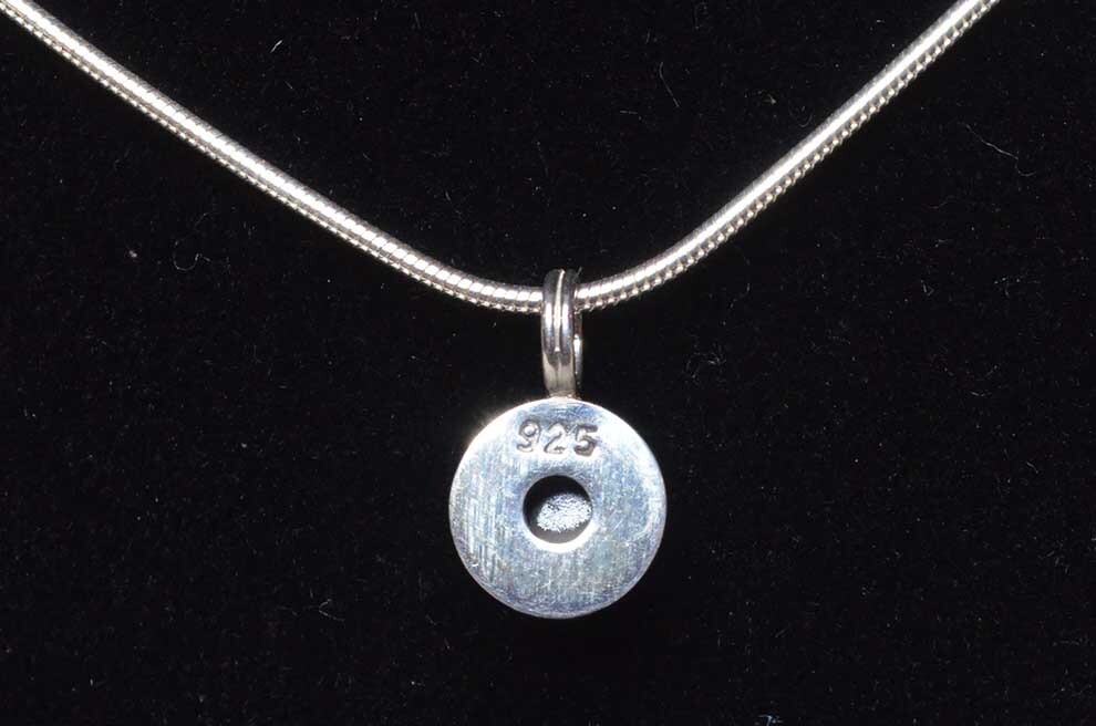 New Baroni Designs Pendant Necklace – .925 Sterling Silver w/Amethyst Stone 18″