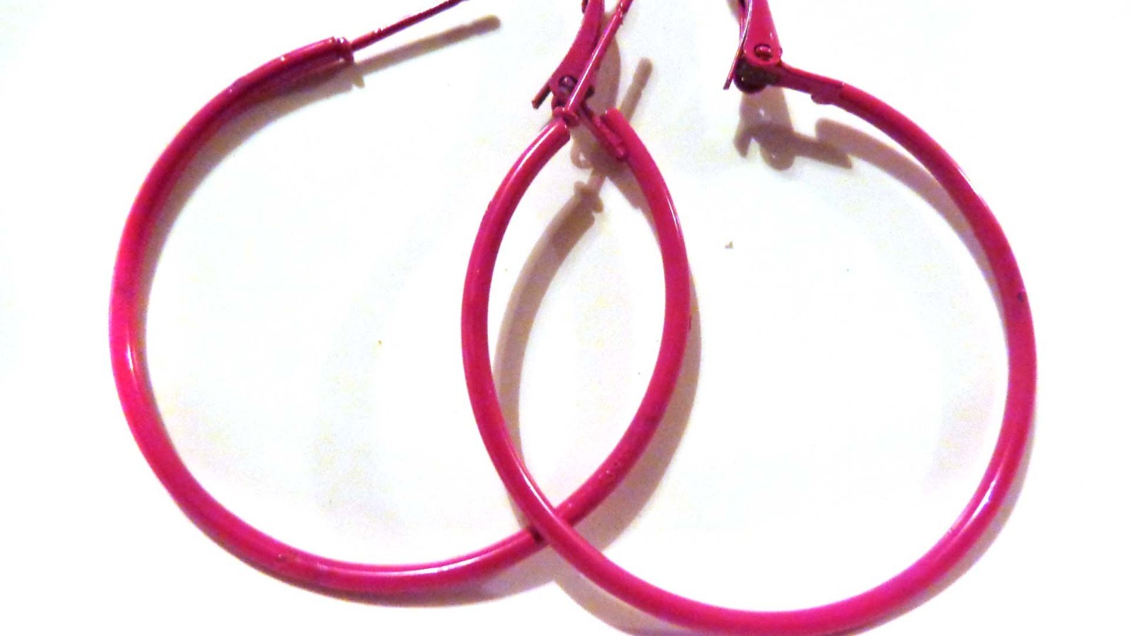 SMALL HOOP EARRINGS 1.5 INCH HOOP SIMPLE THIN HOOP EARRINGS ASSORTED COLORS