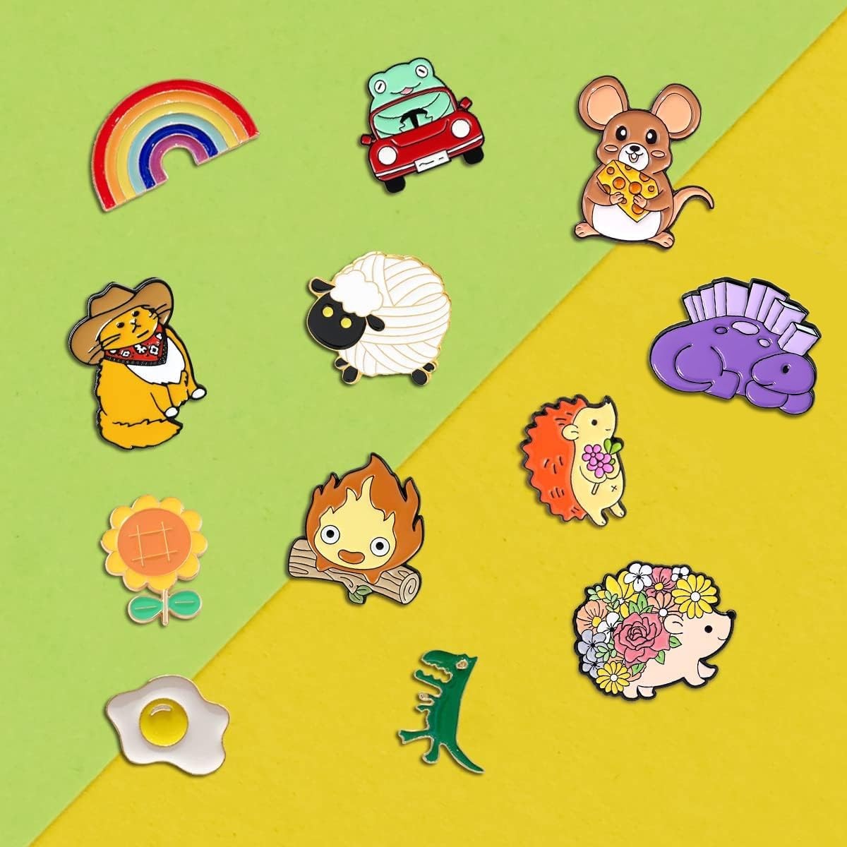 20/30/50/80pcs Cartoon Enamel Pins Bulk Set Lapel Badge Brooch Lot