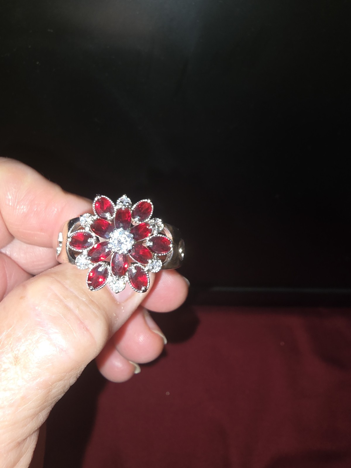 Garnet or lab created ruby