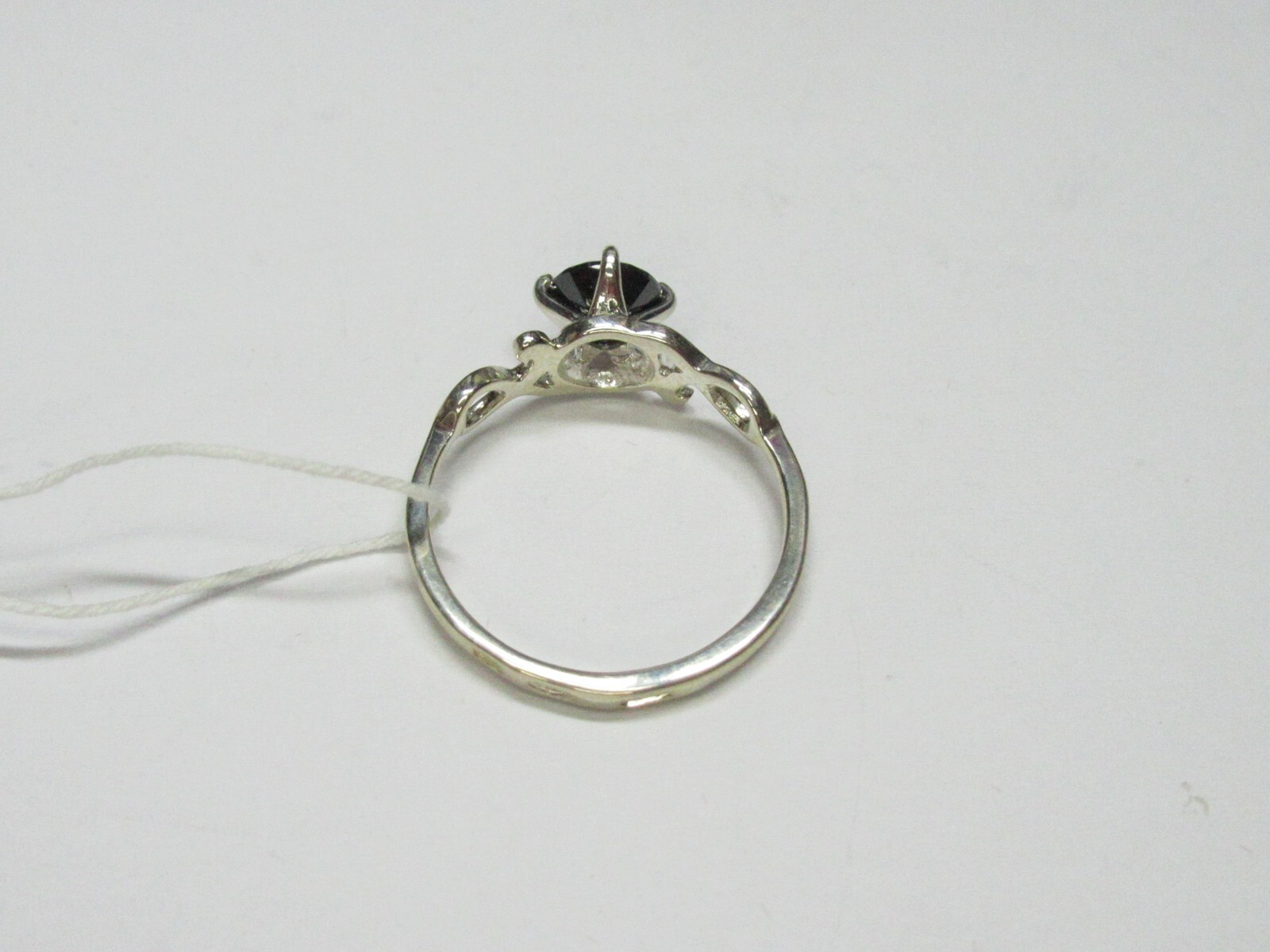 Women’s 925 sterling silver, 375 gold ring, cubic zirconia, 1,77 gr, size 6,75.
