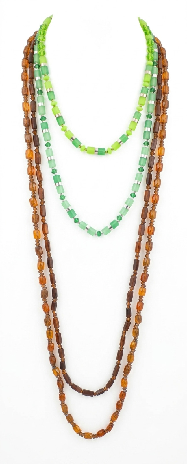 Lot of 10 Vintage Italian Plastic Bead Necklaces – Colorful Summer Jewelry Set