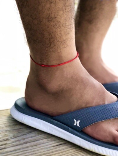 Mens Surfer Cord Anklet Bracelet Beach String Foot Jewelry Women Gift Unisex
