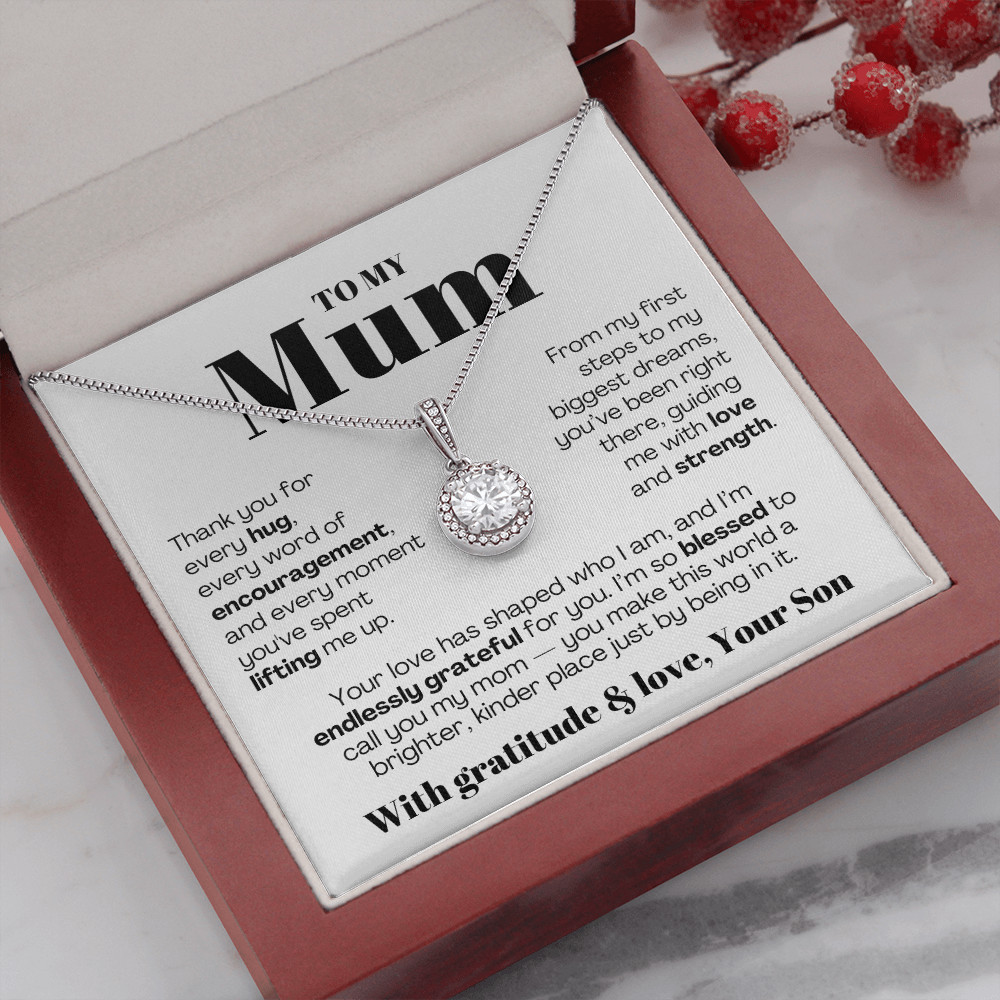 To My MOM necklace Mother’s day Birthday christmas heartfelt Gift from son