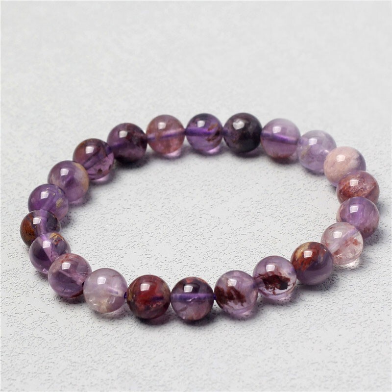 Super Seven Melody Stone Super 7 Crystal Beaded Bracelet Healing Protection Gift