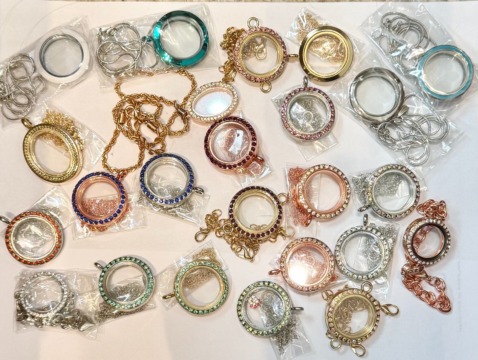 Memory Owl Floating Locket Sale ~ All Shapes Colors & Sizes $12.50 Ea Necklace