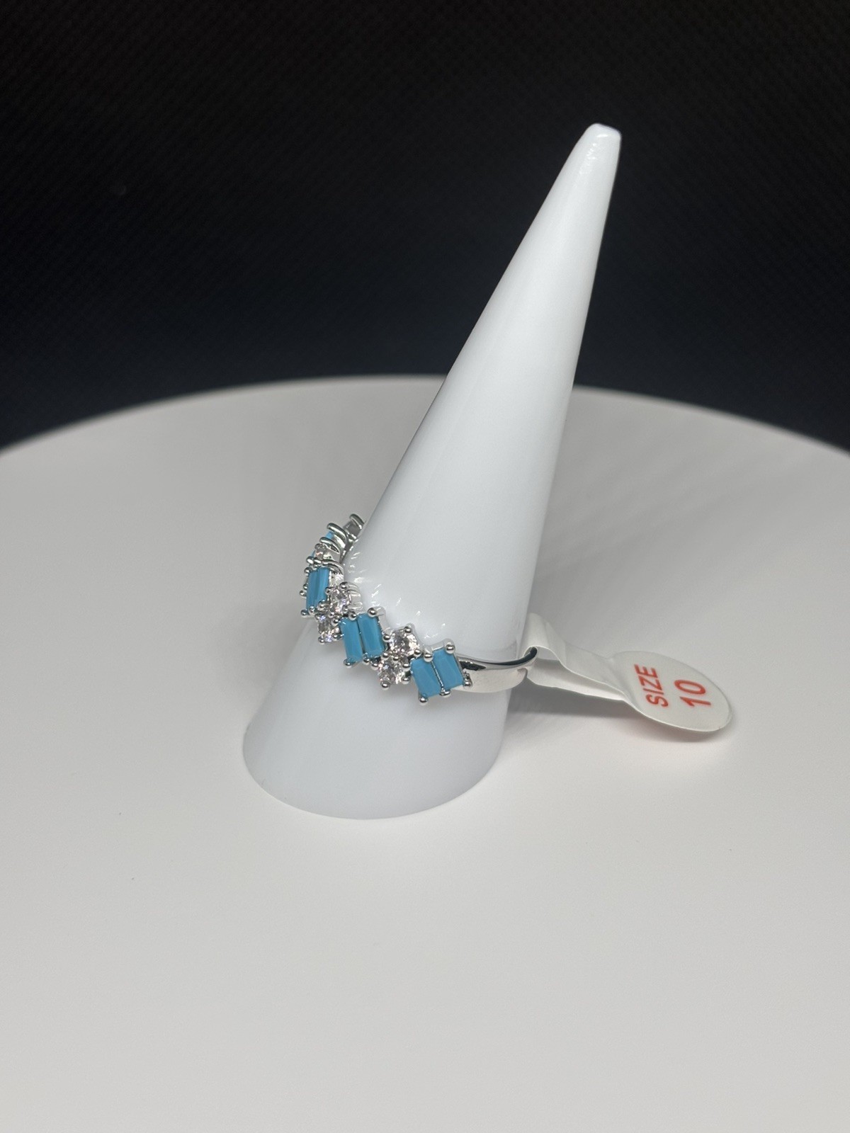 Bomb Party December 2023 “A Band of Wonder” – Size 10 Ring – Turquoise Magnesite