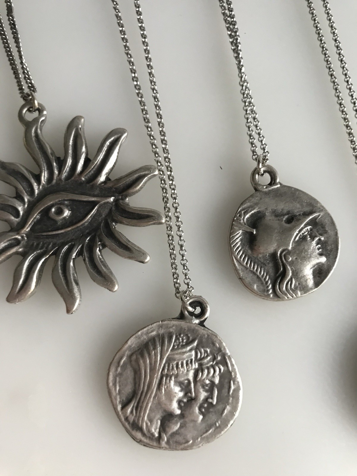 Double Sided Ancient Coin Necklaces-Greek & Roman Inspired Designs – New