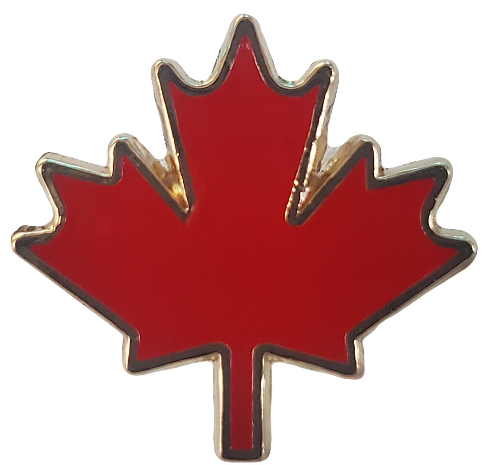Canada Canadian Maple Leaf Motorcycle Hat Cap lapel Pin