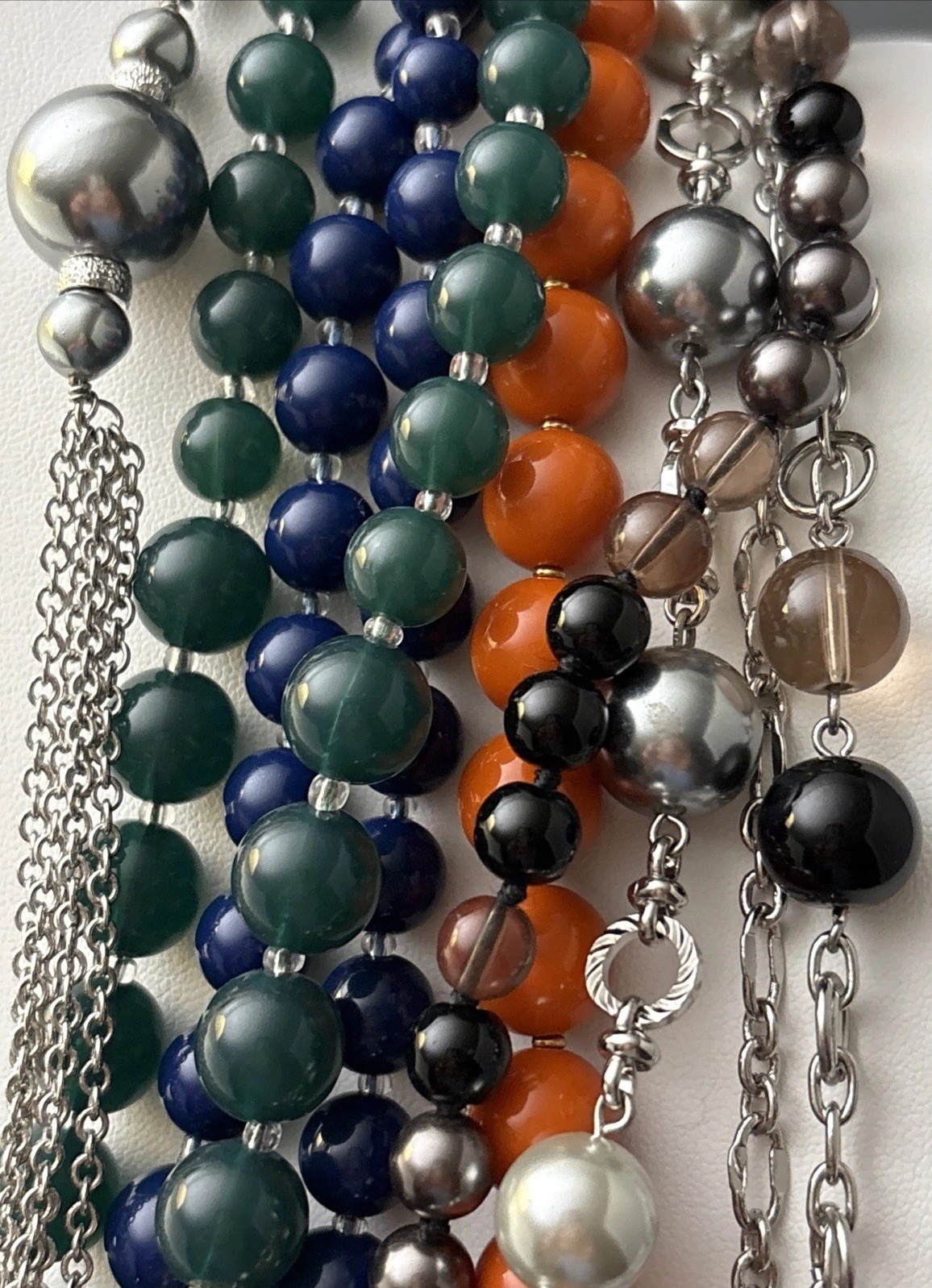 Talbots Necklace Chunky Beaded Lot of 7 Excellent Vintage Condition 1990s