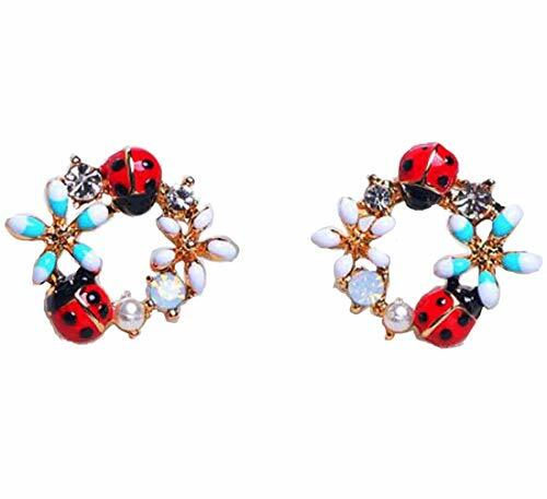 Dainty Daisy Flower Ladybug Earrings Stud Post Fashion Jewelry Fast Shipping